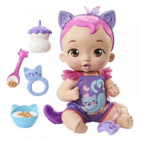 My Garden Baby Lalk Bobasek Kotek Karmienie i drzemka MATTEL