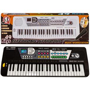 Keyboard MQ-4919 Organki, 49 Klawiszy, Mikrofon  Edukacyjne zabawki MQ-4919-KJA 1