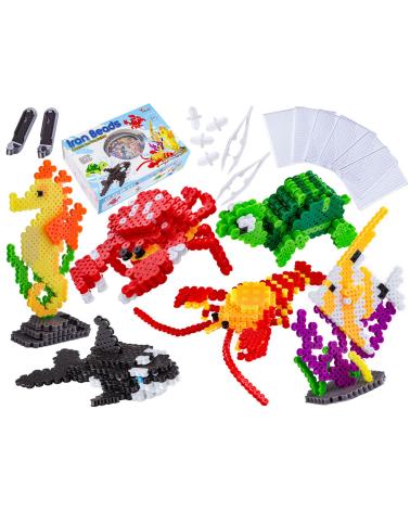 Prasowanka, Koraliki Do Prasowania, Zestaw OCEAN 3D 3000 Sztuk  Plastyczne zabawki ET19I-KJA 1