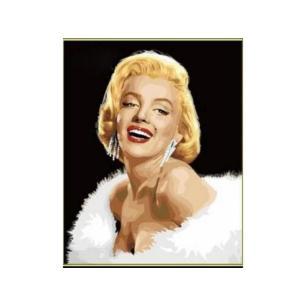 OBRAZ MALOWANIE PO NUMERACH RAMA 40x50cm MARILYN MONROE  Plastyczne zabawki LW2643-KJA 1