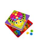 Edukacyjna Guzikowa Układanka, Puzzle, Mozaika, Plansze + Kolorowe Guziczki Klocki  Edukacyjne zabawki M9A-KJA 4