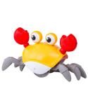 Uciekający Pełzający Krab, Interaktywna Zabawka, Świeci, Gra melodie Robot ŻÓŁTY  Edukacyjne zabawki QC-1Y yellow-KJA 4