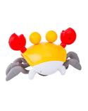 Uciekający Pełzający Krab, Interaktywna Zabawka, Świeci, Gra melodie Robot ŻÓŁTY  Edukacyjne zabawki QC-1Y yellow-KJA 6