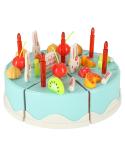 Tort urodzinowy do krojenia kuchnia 75 elementów niebieski  Pozostałe zabawki dla dzieci KX9746-IKA 3