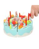 Tort urodzinowy do krojenia kuchnia 75 elementów niebieski  Pozostałe zabawki dla dzieci KX9746-IKA 6