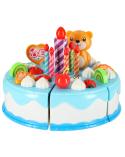 Tort urodzinowy do krojenia kuchnia 80 elementów niebieski  Pozostałe zabawki dla dzieci KX7593-IKA 3
