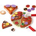 Pizza drewniany zestaw do zabawy z akcesoriami 20cm  Edukacyjne zabawki KX7728-IKA 1