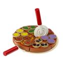 Pizza drewniany zestaw do zabawy z akcesoriami 20cm  Edukacyjne zabawki KX7728-IKA 4