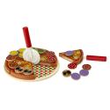 Pizza drewniany zestaw do zabawy z akcesoriami 20cm  Edukacyjne zabawki KX7728-IKA 5