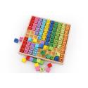 Zestaw edukacyjny nauka liczenia tabliczka mnożenia do 100 kwadratowa  Edukacyjne zabawki KX7857-IKA 2