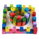 Zestaw edukacyjny nauka liczenia tabliczka mnożenia do 100 kwadratowa  Edukacyjne zabawki KX7857-IKA 9