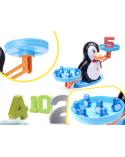 Waga szalkowa edukacyjna nauka liczenia pingwin duża  Edukacyjne zabawki KX6380_2-IKA 2