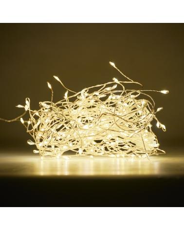 Lampki LED łańcuch druciki girlanda sopelki ślub wesele 6m 200LED ciepły biały o 8 trybów zasialnie sieciowe  Dekoracje KX5238-I
