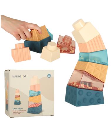 Wieża edukacyjna piramida sensoryczna z kuleczkami Montessori  Edukacyjne zabawki KX4617-IKA 1