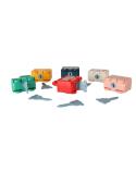 Gra edukacyjna łamigłówka samochodziki klocki kłódki zabawka sensoryczna Montessori  Edukacyjne zabawki KX4615-IKA 8