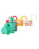 Gra edukacyjna łamigłówka samochodziki klocki kłódki zabawka sensoryczna Montessori  Edukacyjne zabawki KX4615-IKA 11