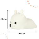 Lampka nocna dla dzieci silikonowa 8 LED USB biała jelonek  Pozostałe artykuły pokoju dziecięcego KX4594-IKA 2