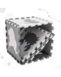 Puzzle piankowe mata dla dzieci 9 el. czarny-ecru  Puzzle KX5207_1-IKA 2