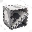 Puzzle piankowe mata dla dzieci 9 el. czarny-ecru  Edukacyjne zabawki KX5207_1-IKA 2