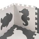 Puzzle piankowe mata dla dzieci 9 el. czarny-ecru  Edukacyjne zabawki KX5207_1-IKA 5