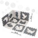 Puzzle piankowe mata dla dzieci 9 el. czarny-ecru  Edukacyjne zabawki KX5207_1-IKA 6