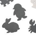 Puzzle piankowe mata dla dzieci 9 el. czarny-ecru  Edukacyjne zabawki KX5207_1-IKA 7