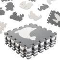 Puzzle piankowe mata dla dzieci 9 el. czarny-ecru  Edukacyjne zabawki KX5207_1-IKA 9
