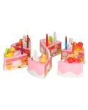 Tort urodzinowy do krojenia kuchnia 75 elementów różowy  Pozostałe zabawki dla dzieci KX9745-IKA 3