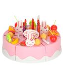Tort urodzinowy do krojenia kuchnia 75 elementów różowy  Pozostałe zabawki dla dzieci KX9745-IKA 7