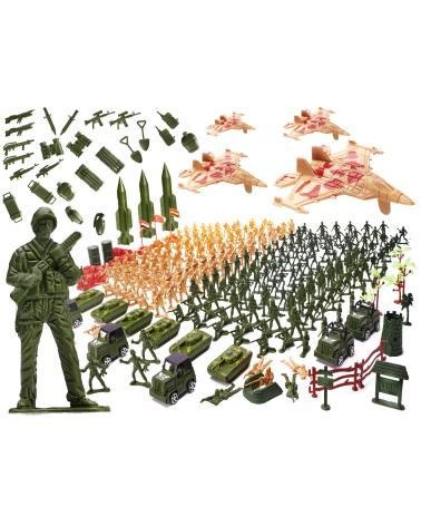 Żołnierzyki baza wojskowa figurki zestaw 307el.  Pozostałe zabawki dla dzieci KX6188-IKA 1