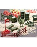 Żołnierzyki baza wojskowa figurki zestaw 307el.  Pozostałe zabawki dla dzieci KX6188-IKA 10