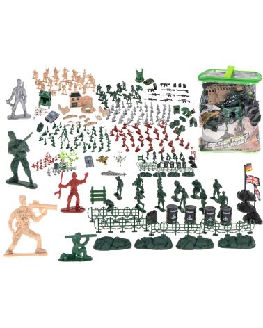 Żołnierzyki baza wojskowa figurki zestaw 300 el.  Pozostałe zabawki dla dzieci KX6029-IKA 1