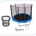 Trampolina ogrodowa dla dzieci siatka 305cm 10ft 150kg  Akcesoria turystyczne KX4032-IKA 4