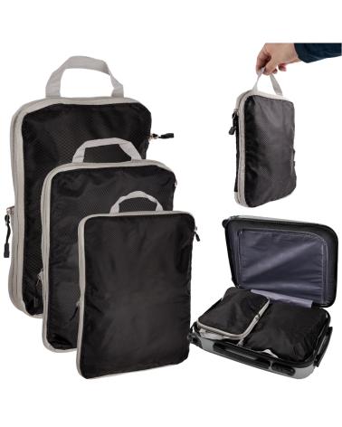 ORGANIZER KOMPRESYJNY do pakowania walizki Podróżne Torby Zestaw 3 szt  Akcesoria turystyczne KX4349-IKA 1