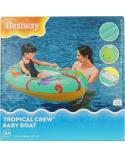 BESTWAY 34009 Kółko do pływania dla niemowląt koło pontonik dla dzieci dmuchany łódka ponton niebieski 3+ 45kg  Do pływania KX40