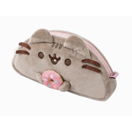 Piórnik pluszowa Saszetka Kotek Pusheen The Cat z donatem  INNY Piórniki 23976-CEK 1