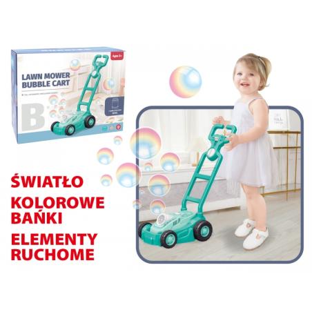 Kosiarka na bańki mydlane Płyn do baniek Światło Seledynowa