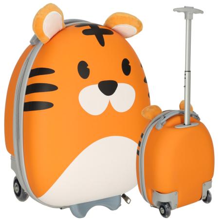Walizka podróżna dla dzieci bagaż podręczny na kółkach tygrys  Akcesoria dla dzieci KX3962-IKA 1