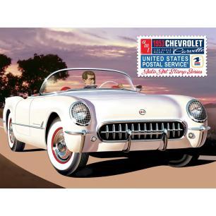 Model Plastikowy - Samochód 1:25 1953 Chevy Corvette (USPS Stamp Series)