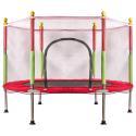 Trampolina ogrodowa dla dzieci siatka 140cm 55inch czerwona  Akcesoria turystyczne KX3936-IKA 1