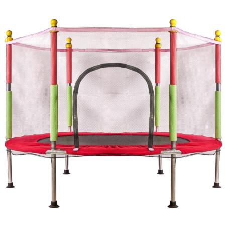 Trampolina ogrodowa dla dzieci siatka 140cm 55inch czerwona  Akcesoria turystyczne KX3936-IKA 1