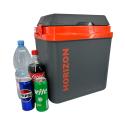 Lodówka turystyczna 20L KAMAI HORIZON, elektryczna 12/230V, kolor antracytowy z czerwonym akcentem