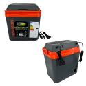 Lodówka turystyczna 20L KAMAI HORIZON, elektryczna 12/230V, kolor antracytowy z czerwonym akcentem