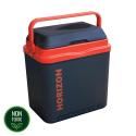 Lodówka turystyczna 20L KAMAI HORIZON, elektryczna 12/230V, kolor antracytowy z czerwonym akcentem