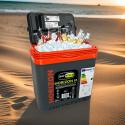 Lodówka turystyczna 20L KAMAI HORIZON, elektryczna 12/230V, kolor antracytowy z czerwonym akcentem