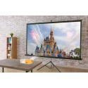 Mini projektor rzutnik przenośny LED TFT LCD 1920x1080 24-60" USB HDMI 12V biało-pomarańczowy