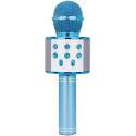MIKROFON KARAOKE BEZPRZEWODOWY GŁOŚNIK BLUETOOTH NIEBIESKI