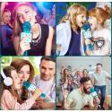 MIKROFON KARAOKE BEZPRZEWODOWY GŁOŚNIK BLUETOOTH NIEBIESKI