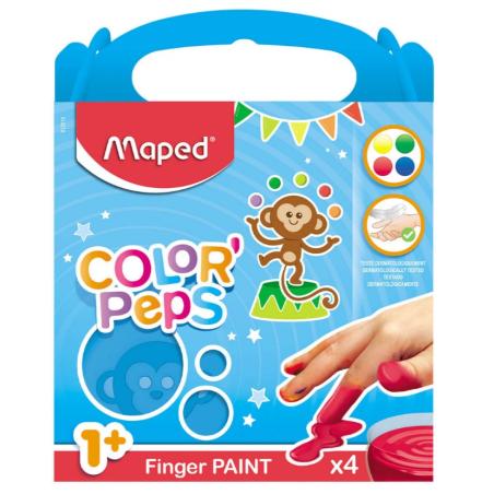 Farba do malowania palcami dla dzieci Colorpops 4 kolory Maped