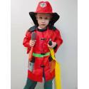Kostium strój karnawałowy przebranie strażak walkie-talkie 3-8 lat